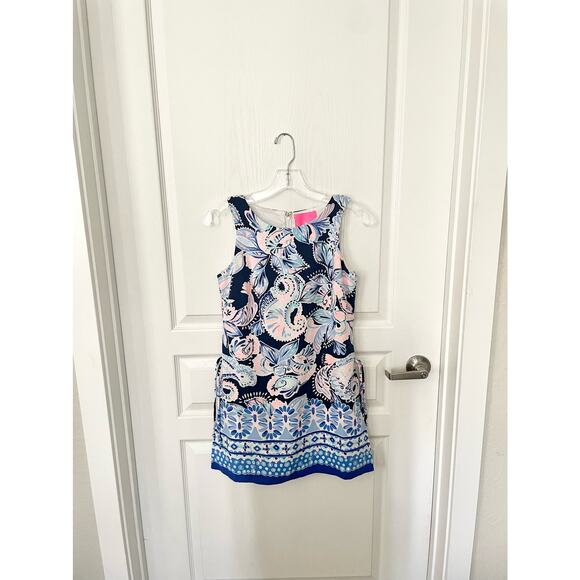 Lilly Pulitzer Donna Romper Dress High Tide Navy Size 00 - Picture 3 of 9